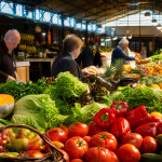 Mercado Central Zaragoza frutas verduras — Restaurante Casa Agustín