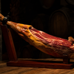 Jamón Denominación Origen Teruel bodega — Restaurante Casa Agustín