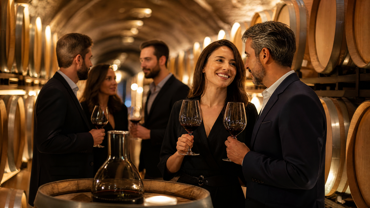 Enoturismo bodega aragonesa degustación vinos — Restaurante Casa Agustín